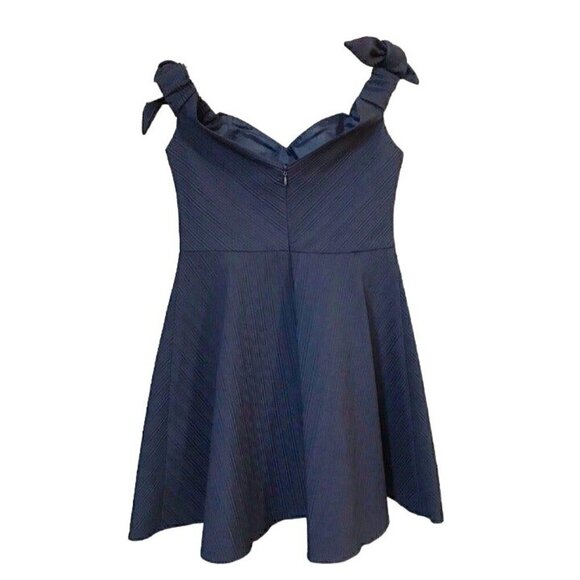 NWT Topshop Navy Off the shoulder Dress, Size 6 - Picture 2 of 9